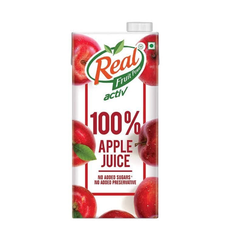 Real Active 100%  No Added Sugar Apple Juice