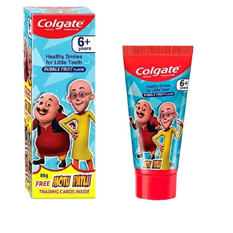 Colgate Kids Toothpaste for 2-5 years Motu Patlu Bubble fruit flavour