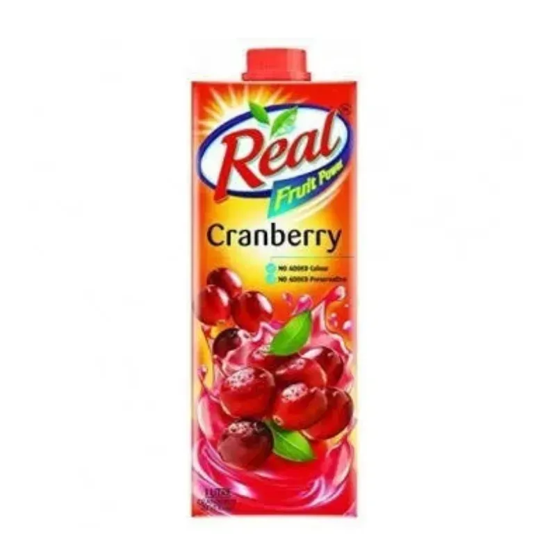 Real Cranberry Fruit Juice 1ltr pack