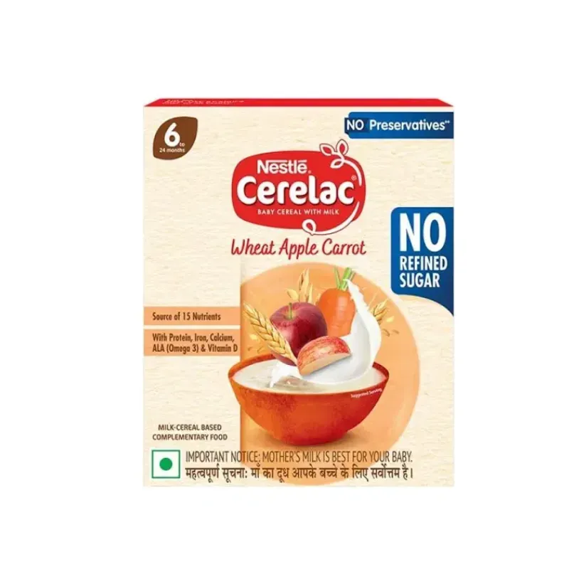 Cerelac Wheat Apple Carrot From 6-24 Months