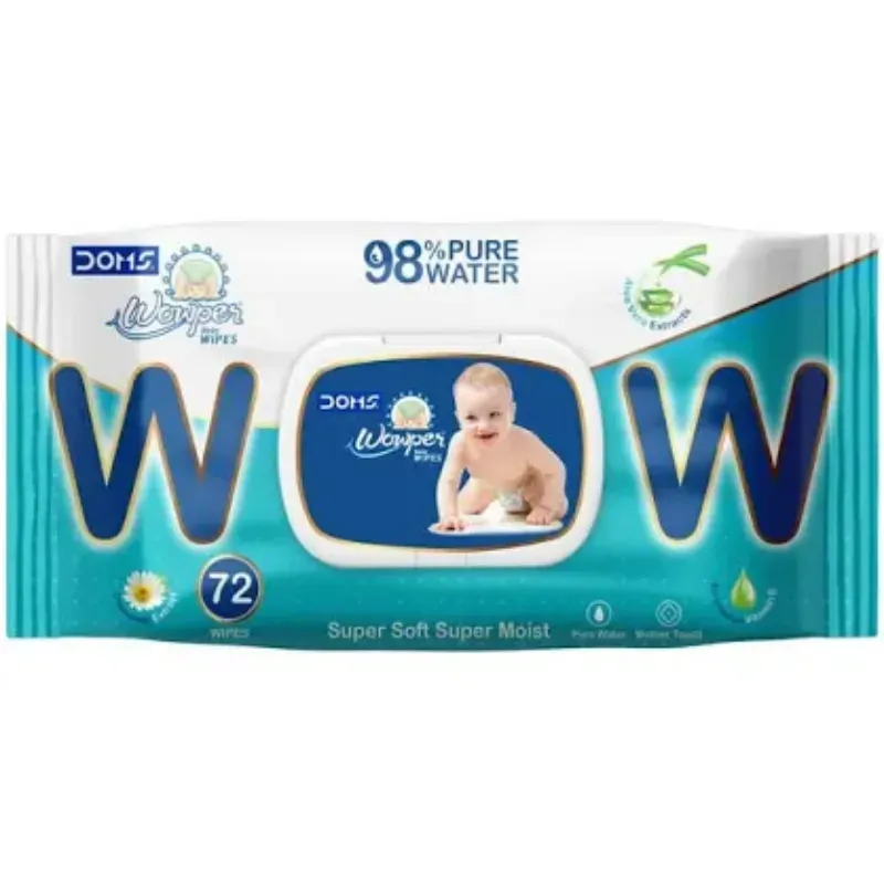 Doms wowper baby wipes 72 wipes