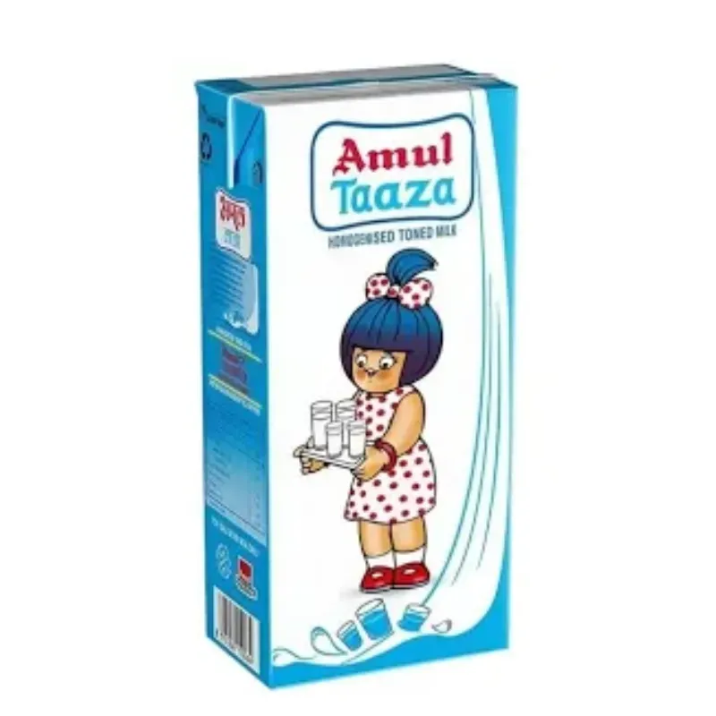 Amul Taza Tonned Milk 1ltr pack