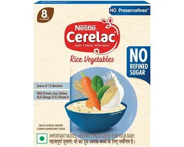 Cerelac Rice Vegetables From 8-24 Months