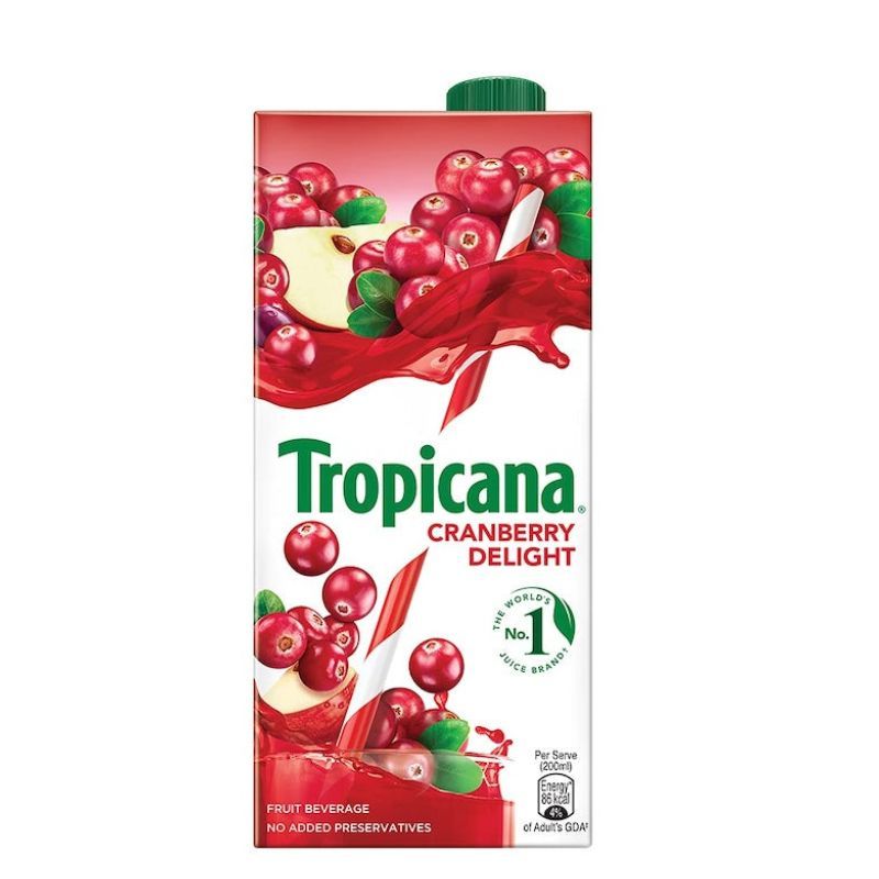 Tropicana Cranberry Fruit Juice 1ltr pack