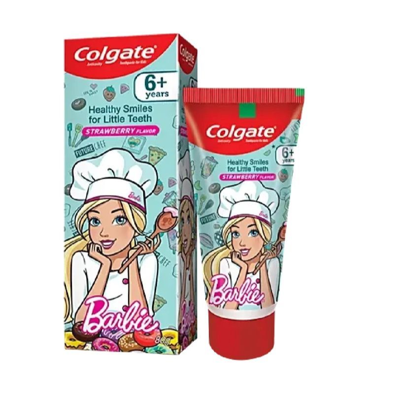 Colgate Kids Toothpaste 6+ years Strawberry flavour Barbie 80gm