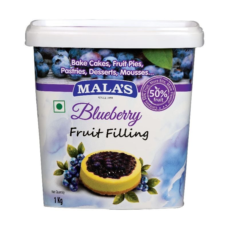 MALA'S Fruit Filling Blueberry 1kg pack