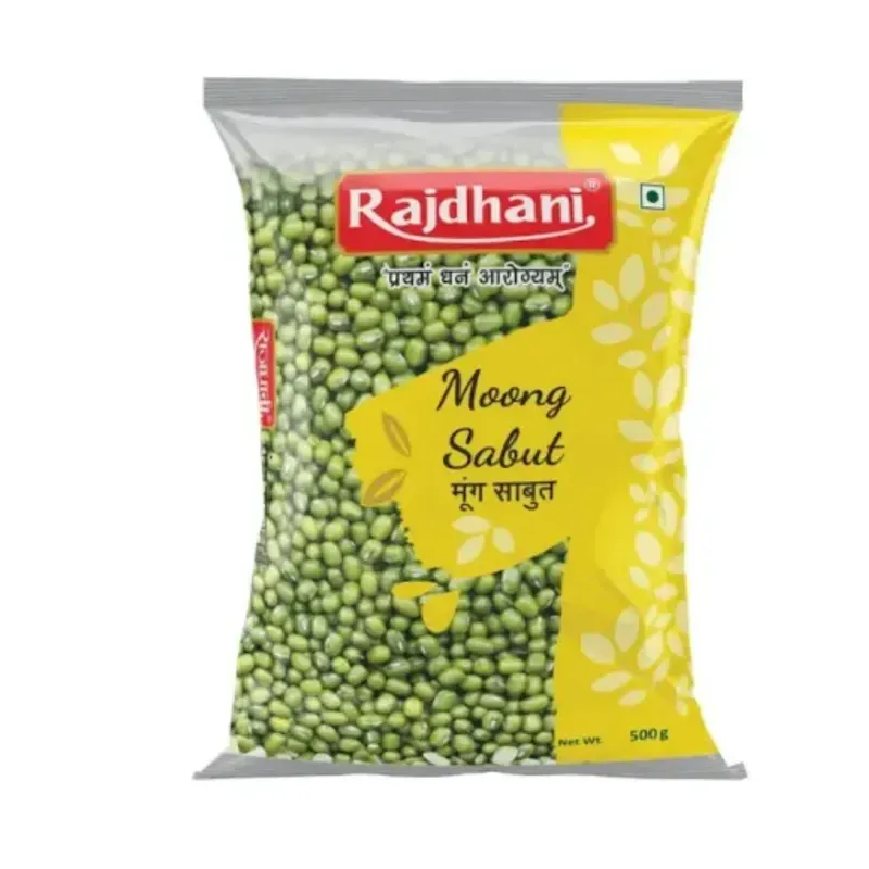 Rajdhani Moong saboot 500gm pack