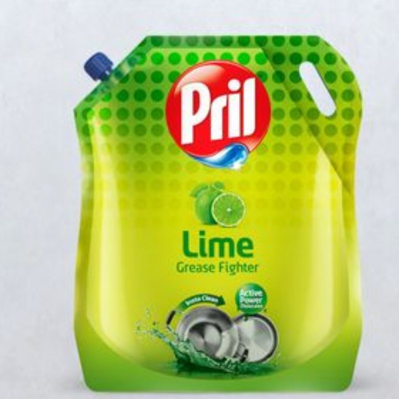Pril Lime Dishwashing liquid Refill pack 1.5ltr