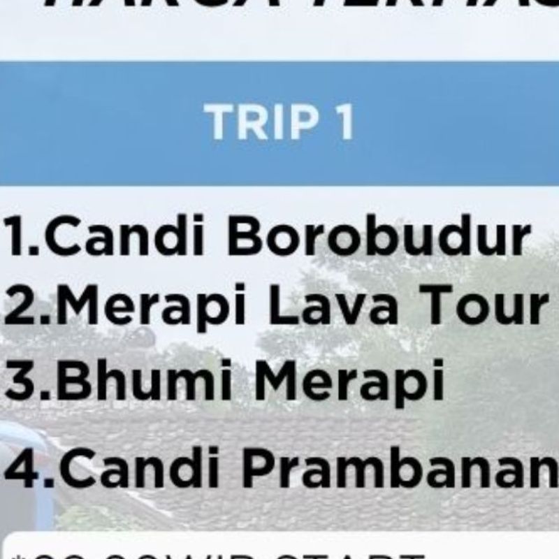 2 HARI 1 MALAM
TRIP 1 & 2