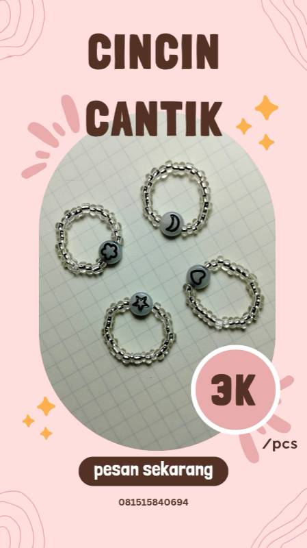 Ring Beads Glow In The Dark Transparant