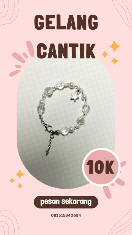 Bracelet Beads Kristal Bintang
