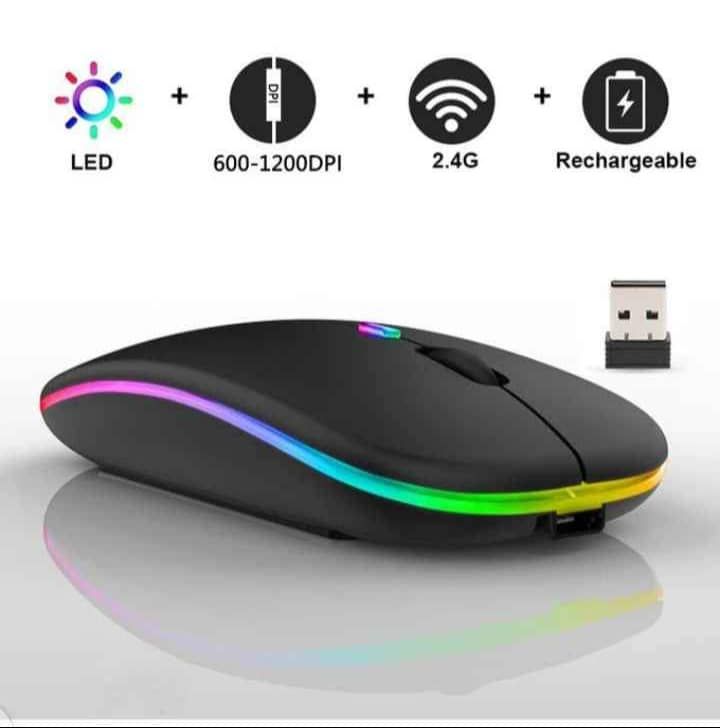 Souris sans fil rechargeable avec bluetooth