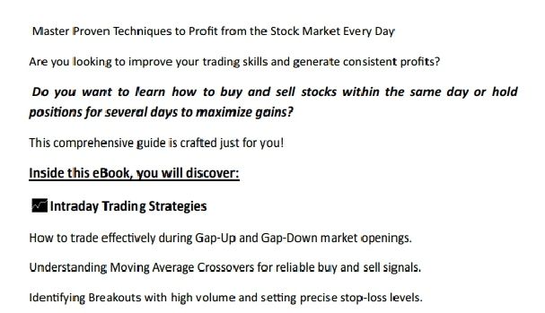 Intraday Trading Strategies