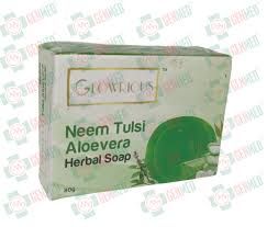 GLOWERS Neem Tulsi Aloevera Herbal Soap 80 g