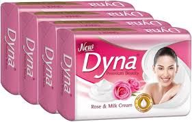 DYNA Rose & Milk Soap 4x125g