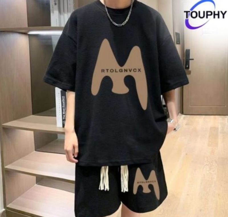 TOUPHY T-shirt De Sport à Manches Courtes-Noir