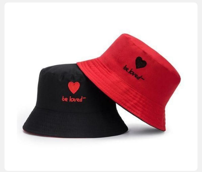 Chapeau De Pêcheur-noir + Rouge