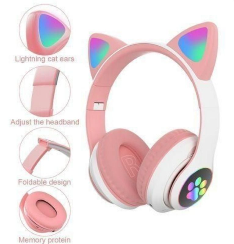 Bluetooth Casque écouteurs Pliable Carte TF Avec Microphone