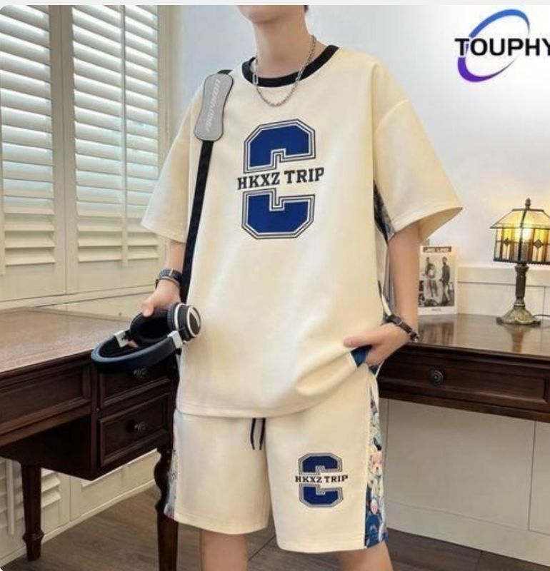 TOUPHY Ensemble T-shirt + Short - Beige