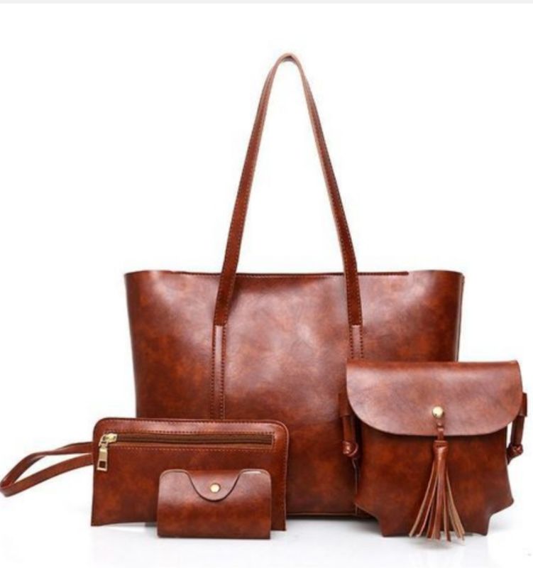 sacs à main décontracté pour femme Ensemble de 4 pièces Sac à bandoulière, Sac à main, Sac fourre-tout