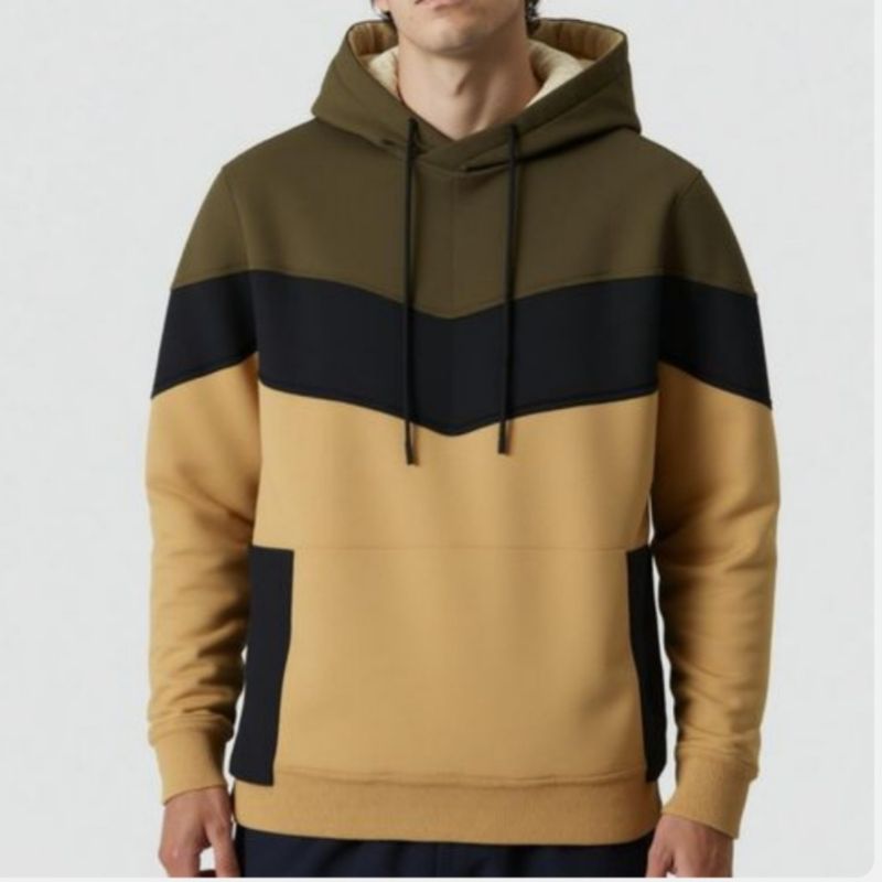 Berrykey Sweatshirts à capuche homme en coton à manches longues pour le sport en plein air, vêtements de sport, chauds