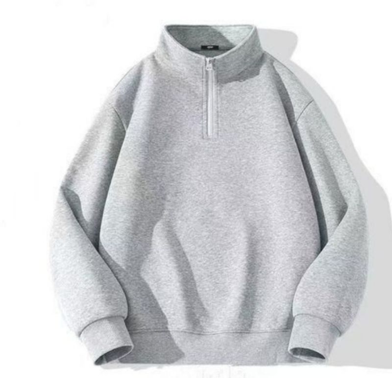 TOUPHY Sweat-shirt Homme à Col Montant Et Fermeture éclair Demi-zip