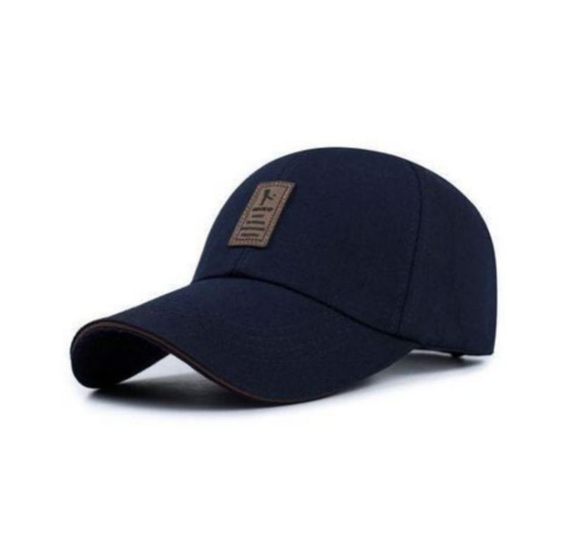 Unisex Face Cap Fa shion Casual Baseball Cap -dark bleu