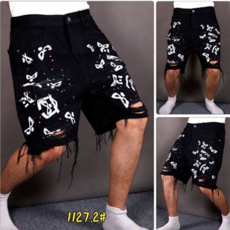 Culotte Jeans Homme - Noir