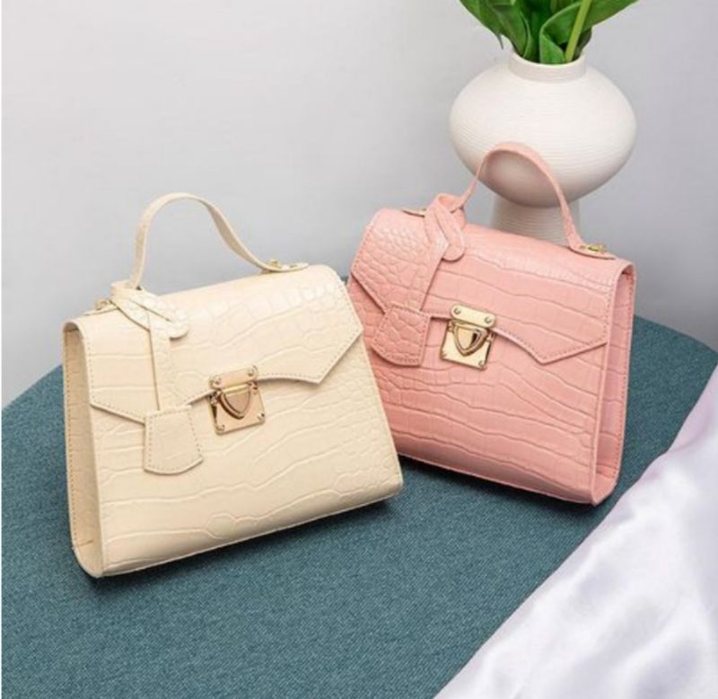 Sac à Main Carré Motif Crocodile - 1 pcs