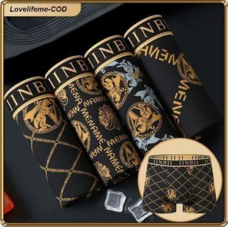 ASHION Sous-vêtements pour hommes 4 pièces