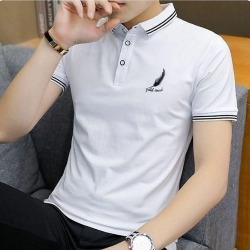 AIDAILU T-shirt Polo Hommes Manches Courtes