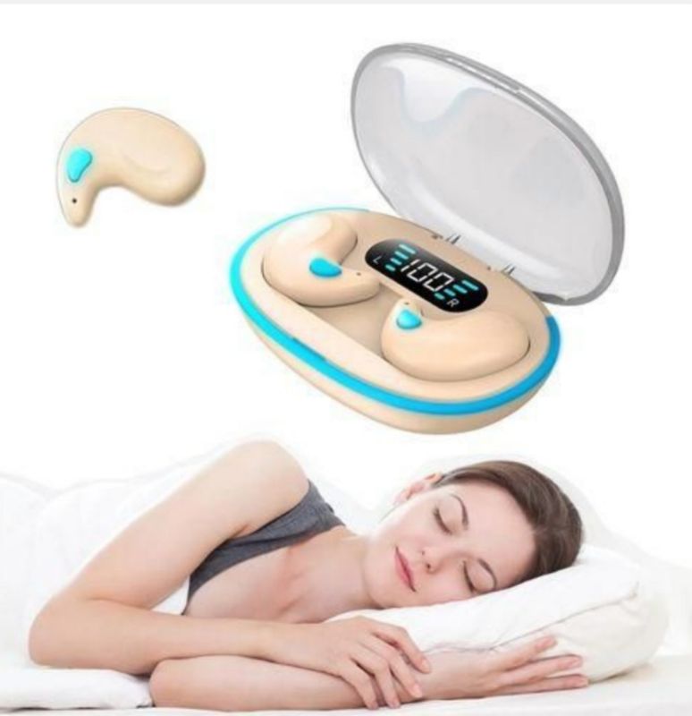 Bluetooth sans fil Invisible compatible avec le sommeil IPX5 écouteurs de musique HIFI étanches affichage de puissance LED écouteurs longue durée de vie de la batterie