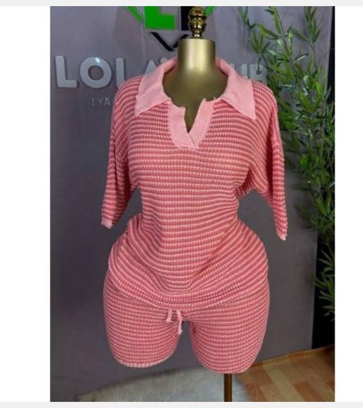 Chic ensemble Culotte + Haut - Rose