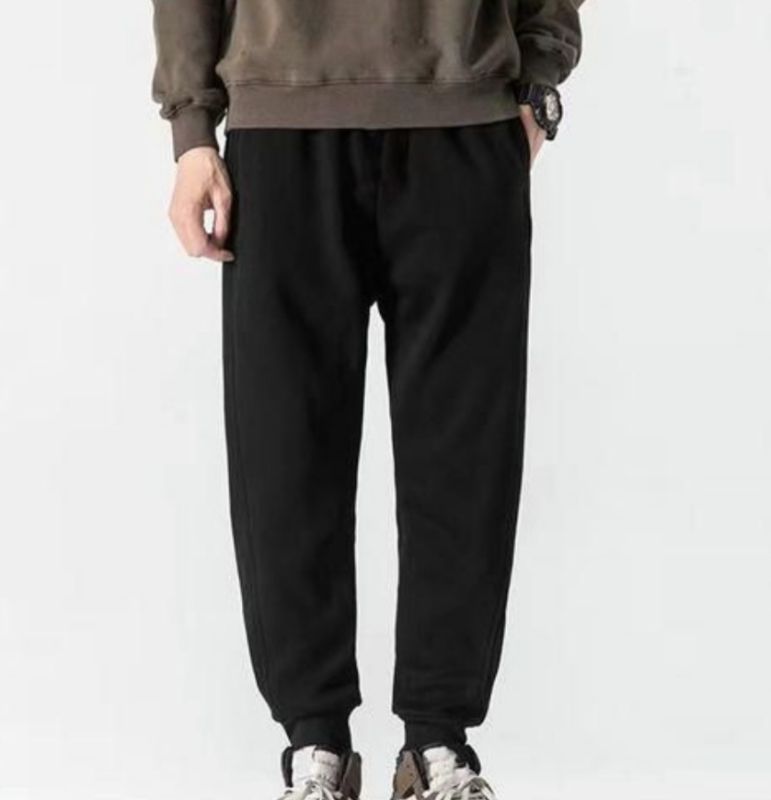 Berrykey Pantalons pour hommes décontractés tendance sport pantalons combat jogger chinos - Noir