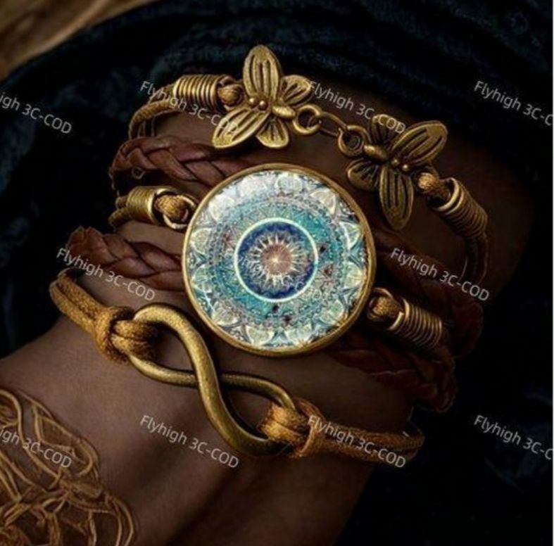 En cuir tressé en verre