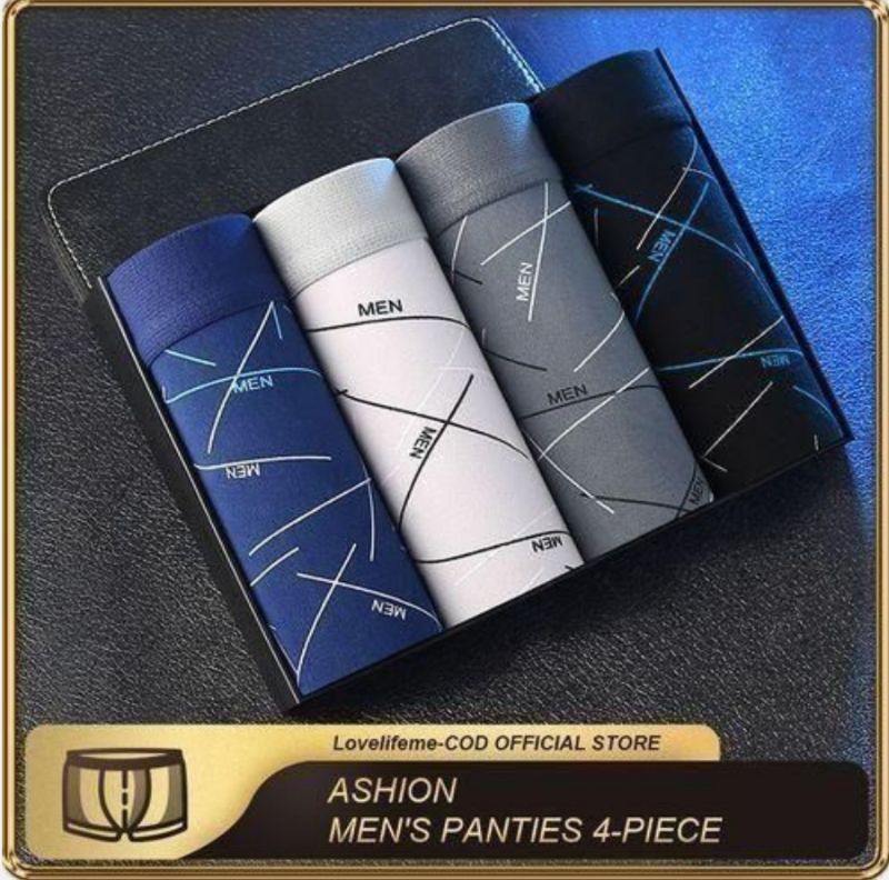 ASHION Eurocode Lot De 4 Boxers Classiques Pour Hommes