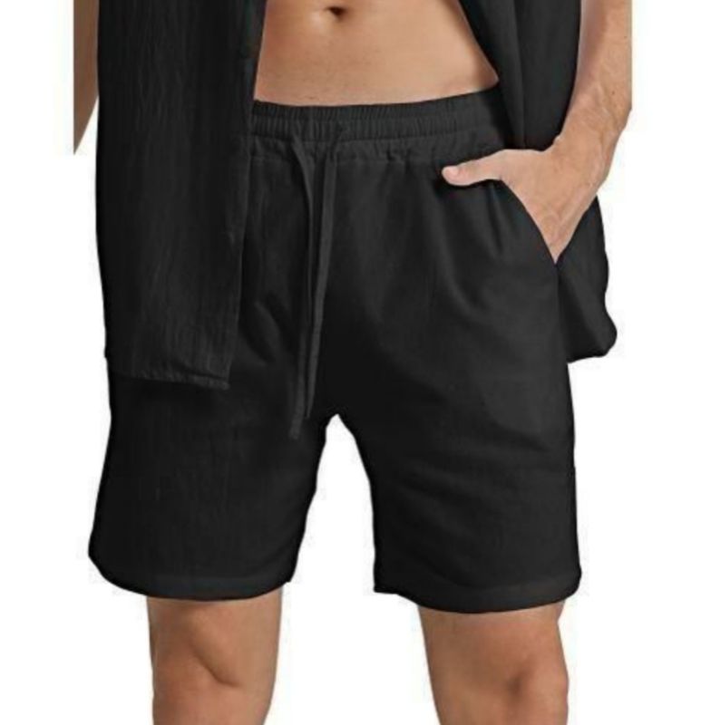 COOFENRISY Shorts en coton pour homme