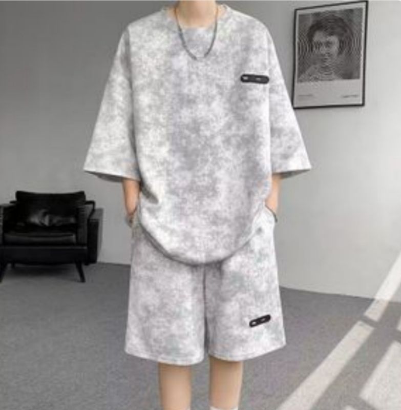 Short Sleeve Set for Men - Casual Tracksuit Two Piece Outfit