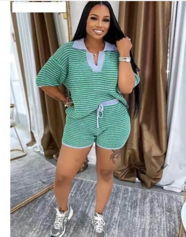 Chic ensemble Culotte + Haut - Vert