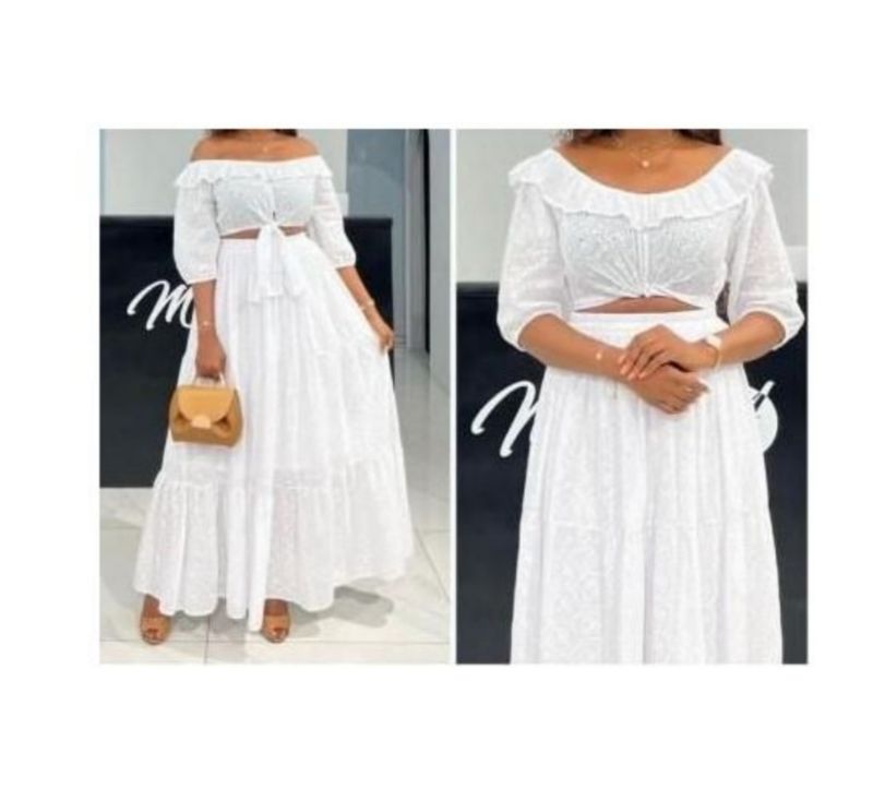 Complet Femme Jupe + Haut - Blanc