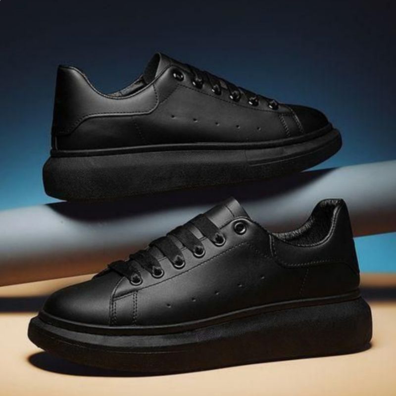 Banagat Hommes Chaussures De Sport Unisex Couple Sneakers De Course Noir