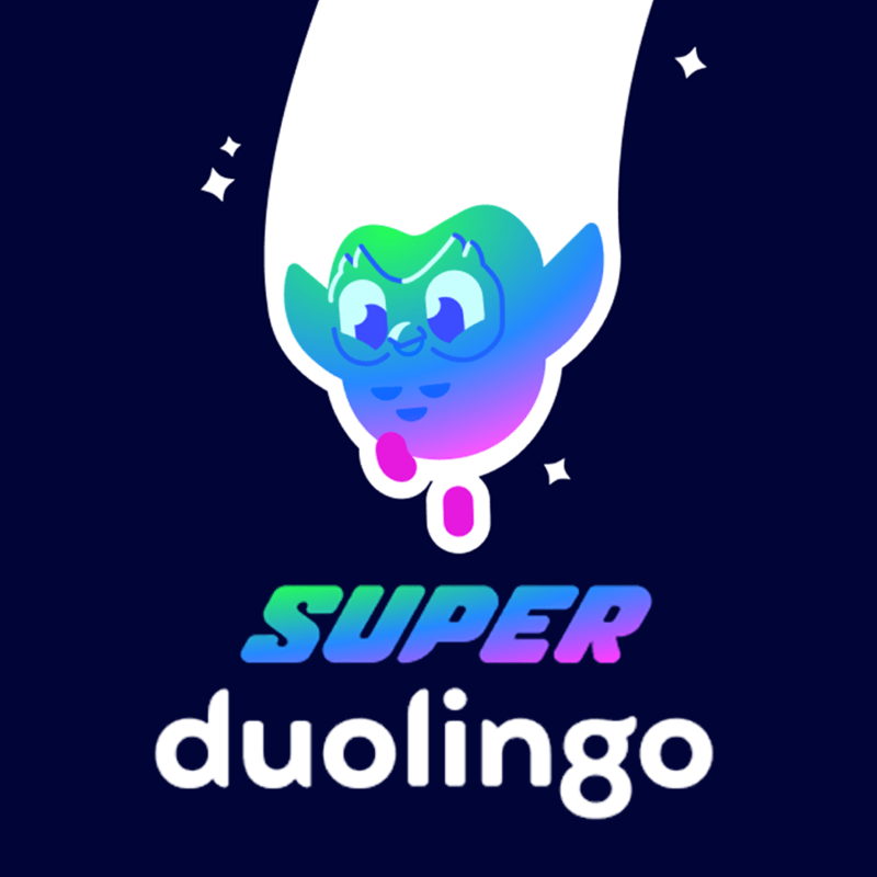 Tài khoản học ngoại ngữ Duolingo Super