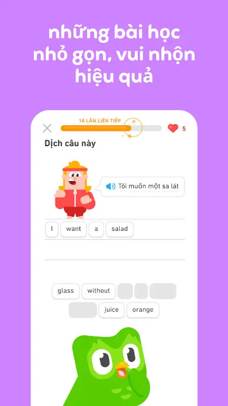 Tài khoản học ngoại ngữ Duolingo Super