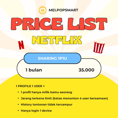 Netflix Premium Sharing 1 User - 1P1U
