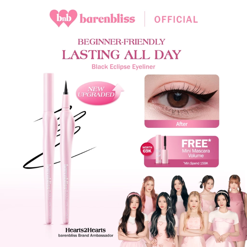BNB barenbliss Black Eclipse Eyeliner 48H Tahan Lama Waterproof & Smudge-Proof