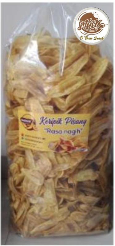 KERIPIK PISANG KEPOK ASIN TIPIS RENYAH GARING