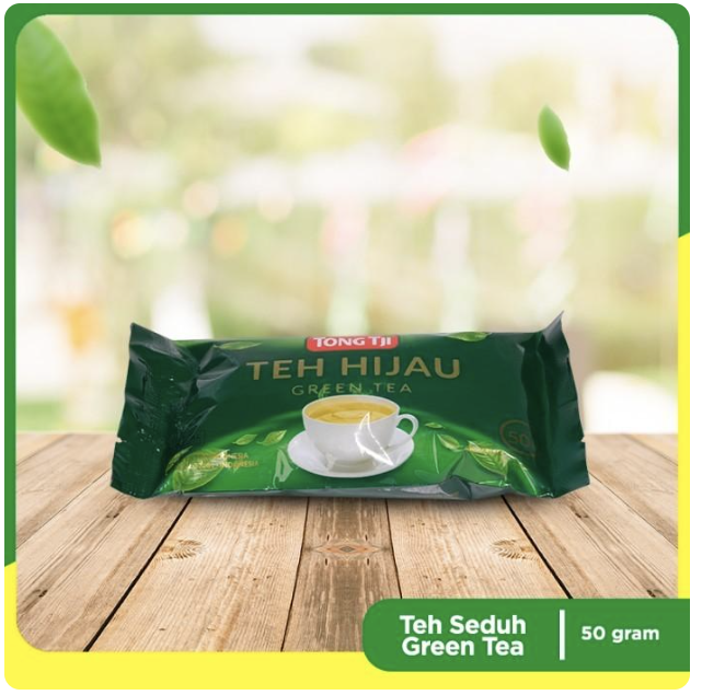Tong Tji Green Tea 50g, Teh Seduh per Pack