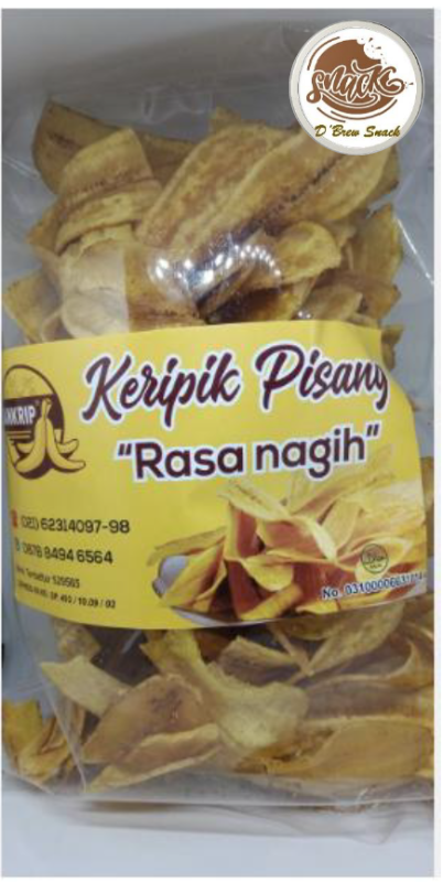 KERIPIK PISANG KEPOK ASIN TIPIS RENYAH GARING