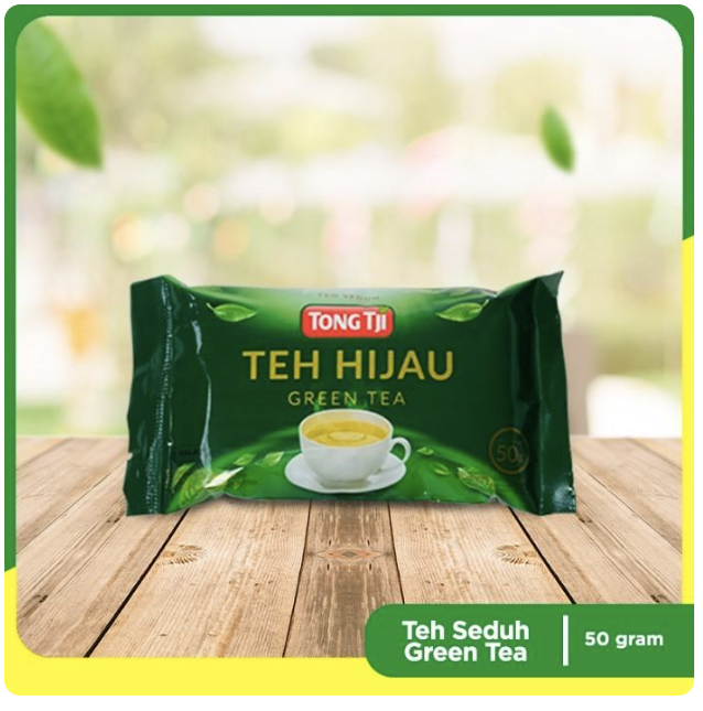 Tong Tji Green Tea 50g, Teh Seduh per Pack
