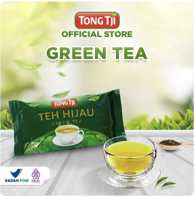 Tong Tji Green Tea 50g, Teh Seduh per Pack